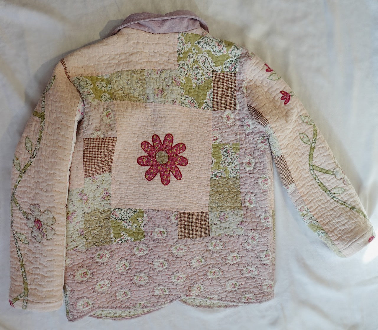 Recycled Wiggle Quilt Chore Coat